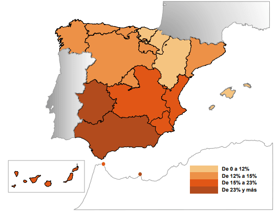 emploi taux chômage espagne 2017