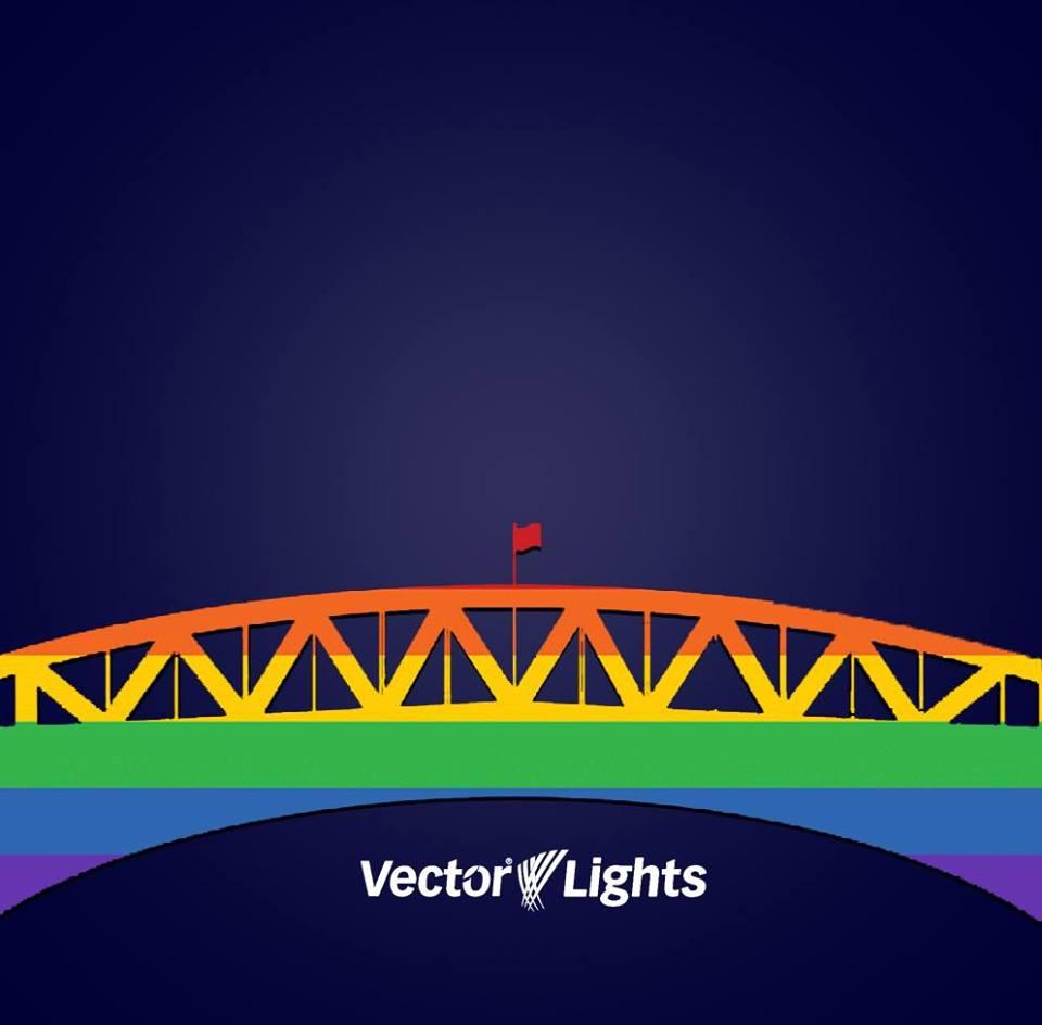 Harbour Bridge Rainbow Flag 