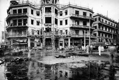 une photo ancienne de le Grand Monde, meilleur club de Shanghai