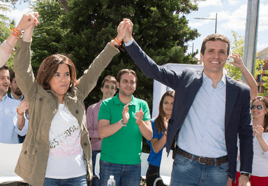 soraya saenz de santamaria et pablo casado