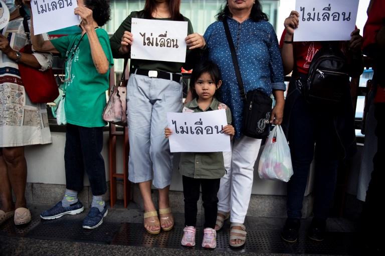 Manif election Thailande