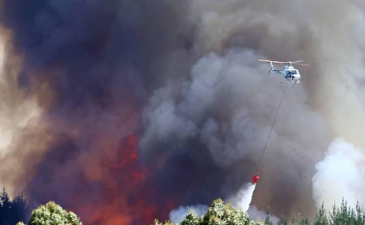 Incendie Nelson Nouvelle Zélande Pigeon Valley 