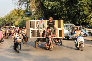 Embouteillage à Siem Reap, Cambodge. Crédit : Shutterstock