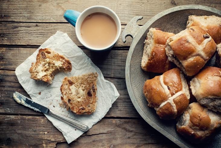 recette recipe hot cross buns Australia