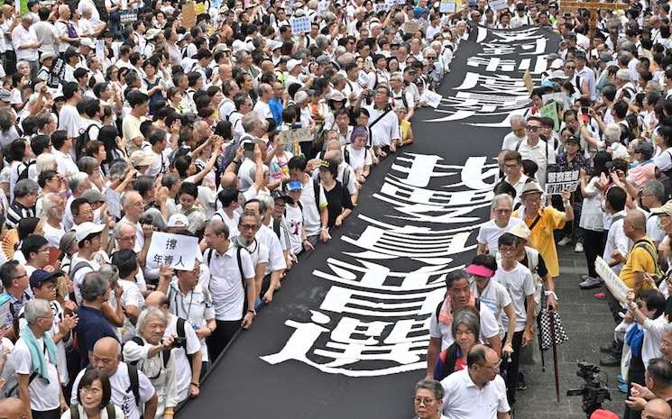 manifestation seniors hong kong