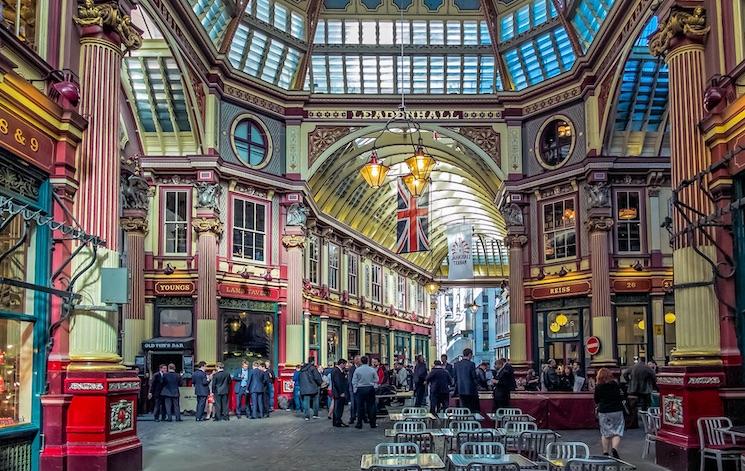 Leadenhall Market city londres harry potter marché 