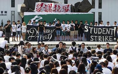 Grève étudiants Hong Kong