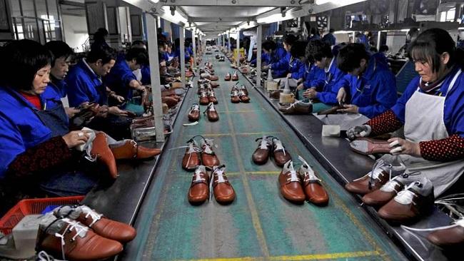 usine de chaussures en chine