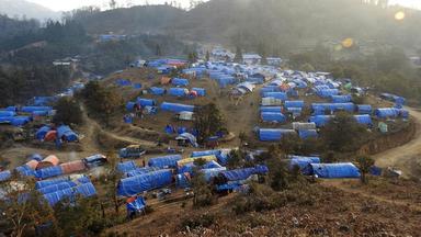 Un camp de déplacés dans l'état de Kachin