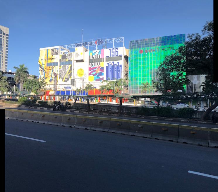 fresque murale Jakarta