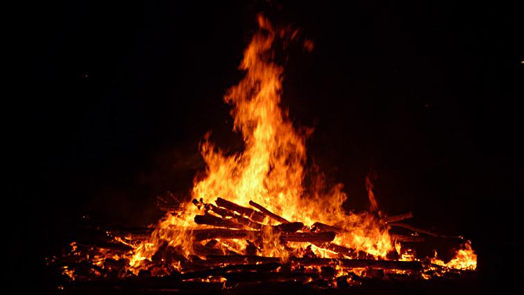 Un feu de bois 