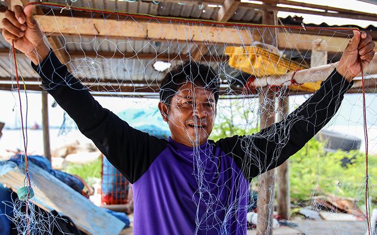 Recyclage-Filet-Peche-Thailande