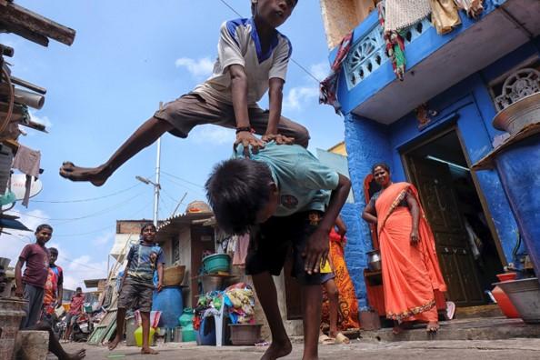 géraldine borderie enfants slum chennai