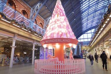  sapin Noël Londres St Pancras