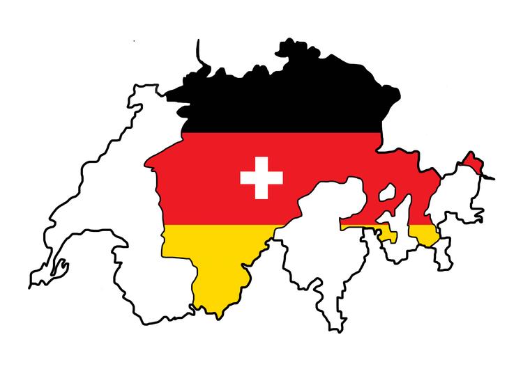 Le dialecte suisse allemand en carte