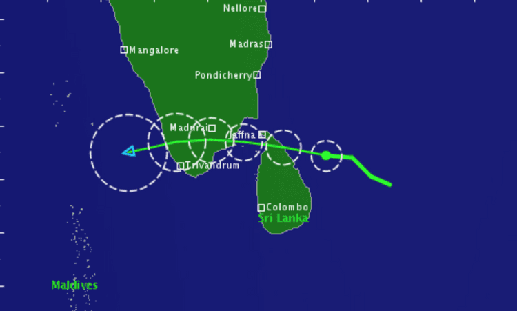 cyclone Burevi inde