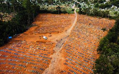 Cimetière amazonie covid