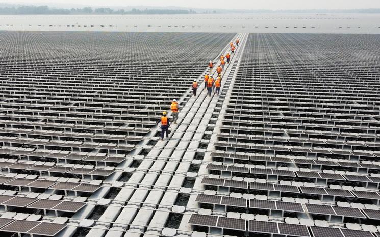 Un parc hydro solaire en Thaïlande 