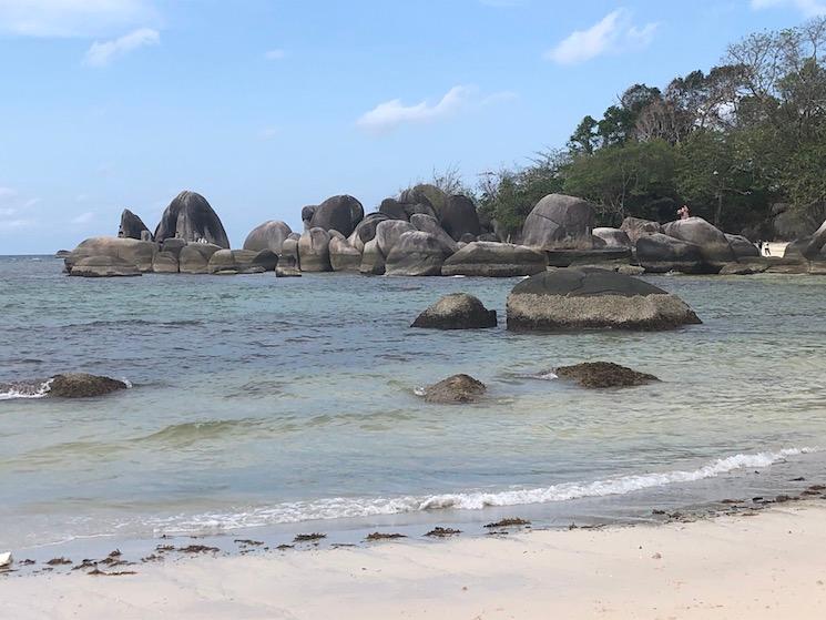 formations granitiques du geoparc mondial de Belitung Unesco