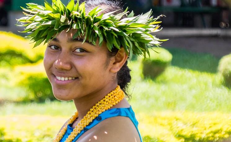 Une habitant de l'île de Niue