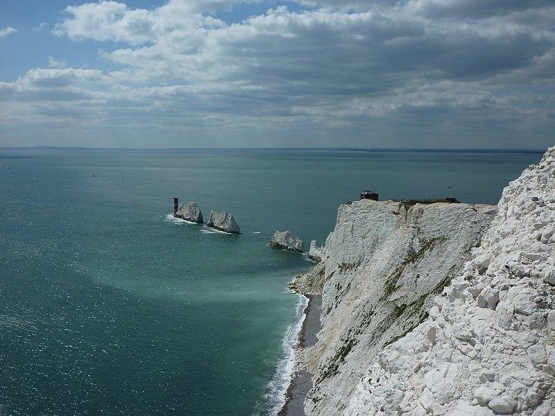 Vue de l'île de Wight en Angleterre