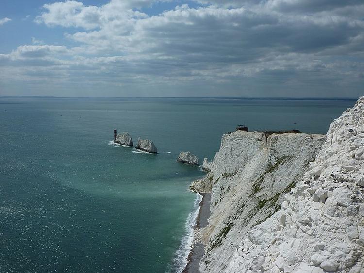 Vue de l'île de Wight en Angleterre