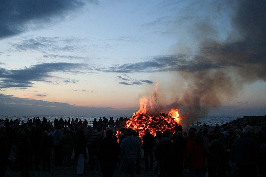 Feux et fête de la Saint Jean au Danemark