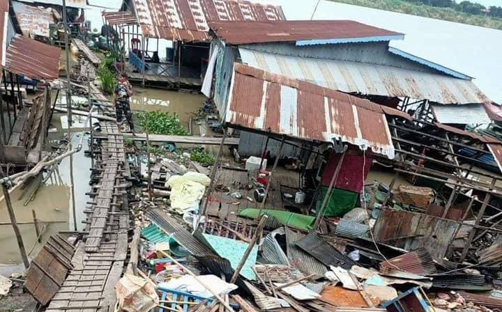 destruction des villages flottants à Phnom penh