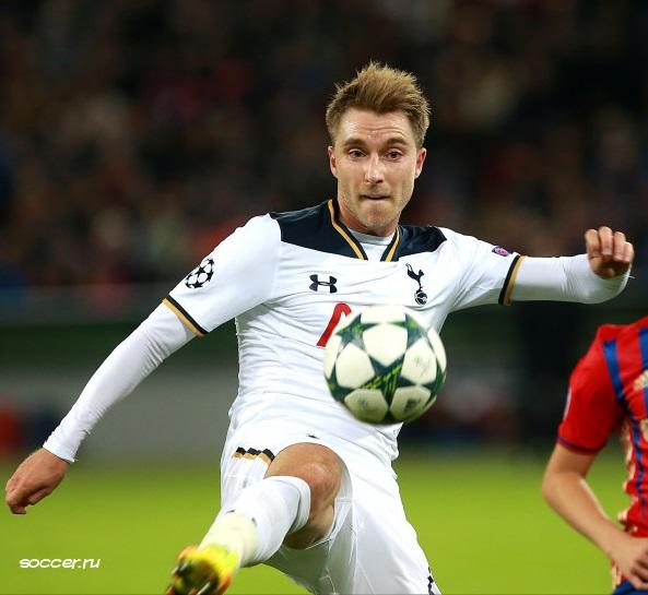 Christian Eriksen durant un match de foot