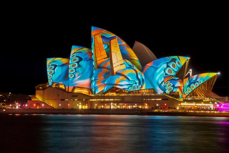 Opéra de Sydney de nuit