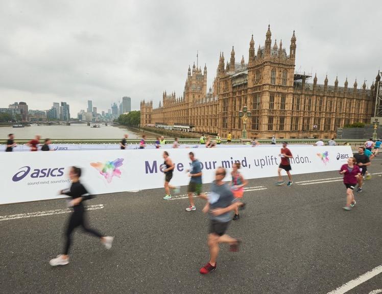 Des coureurs londonien en action 