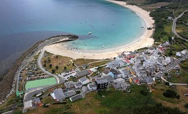 plage dans la estaca de bares, en Espagne