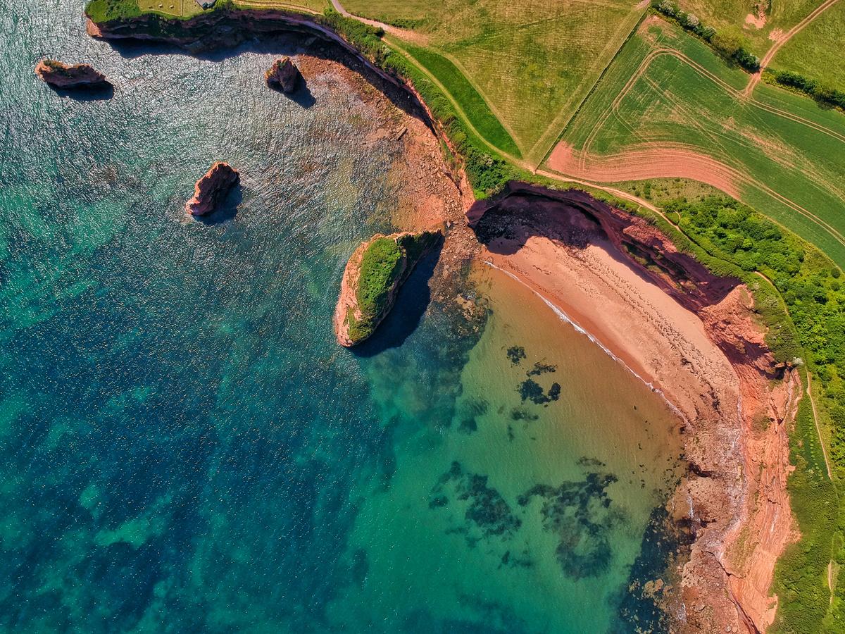 Un paysage anglais vu du ciel 