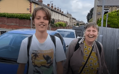 Jude Walker et une membre de sa famille.