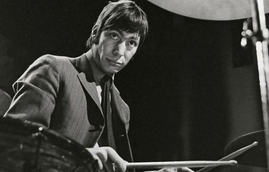 Charlie Watts en plein concert des Rolling Stones