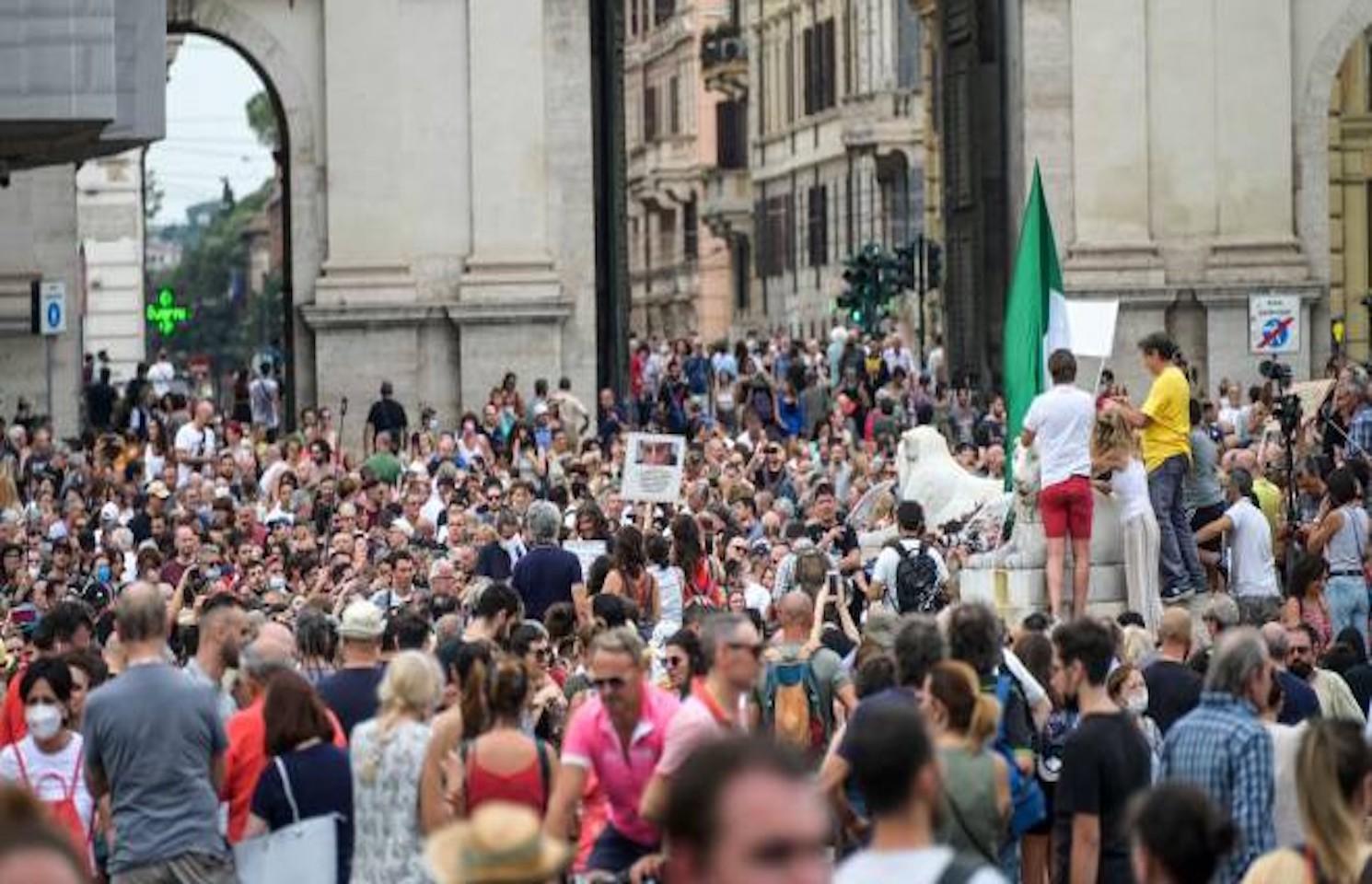 Photo prise lors de la manifestation Place Popolo