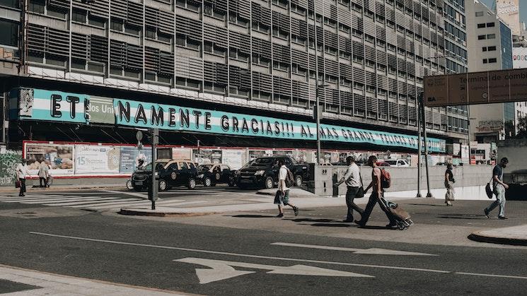 Une rue à Buenos Aires en Argentine