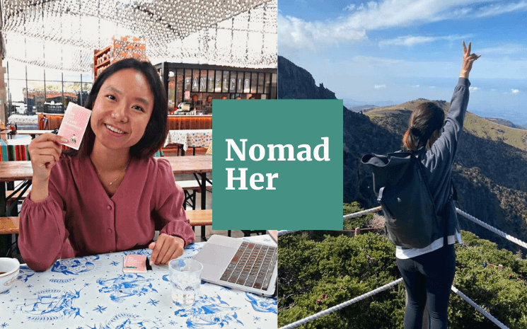 Hyojeong, fondatrice de NomadHer, à Station F et en voyage