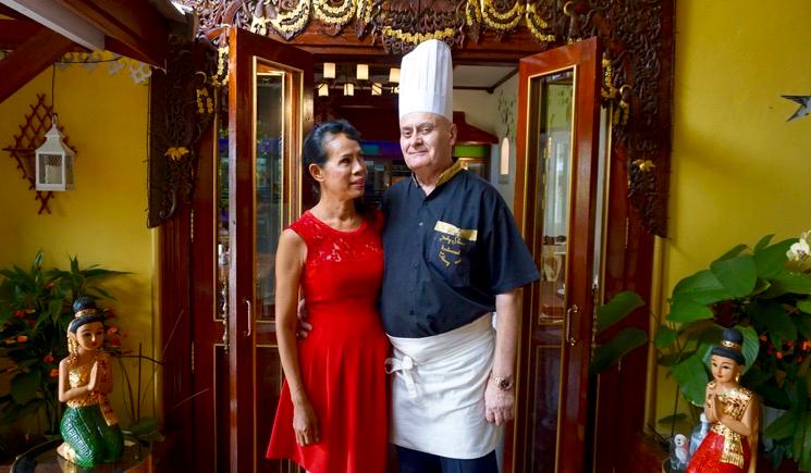 les patrons du restaurant Jacky Show à Chiang Mai