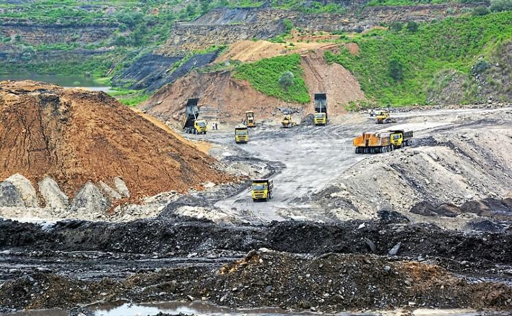 une mine de charbon en Inde