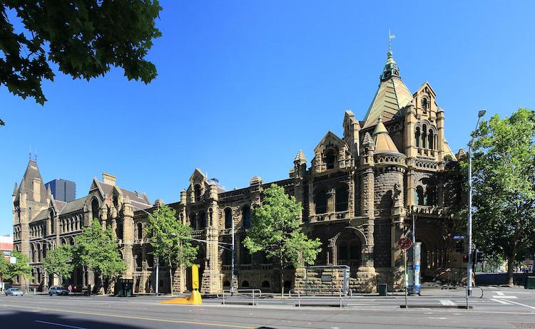 Façade de l'université de Melbourne