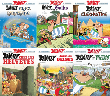 Six albums d'Astérix