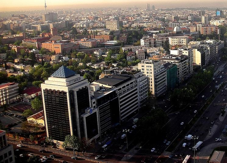 vue  du quartier de El Viso à Madrid