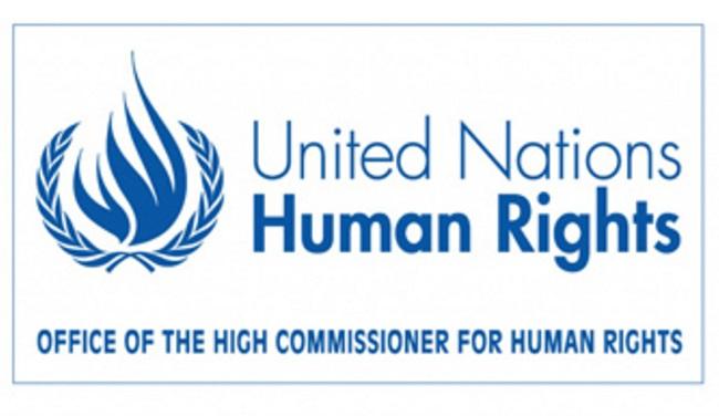 Le logo du Bureau des Nations unies pour les droits humains 