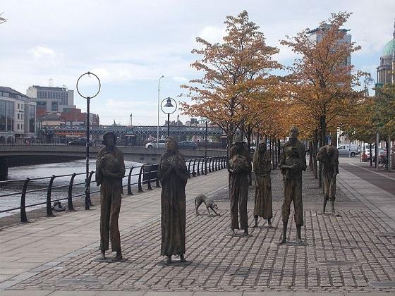 mémoriale de la grande famine à Dublin