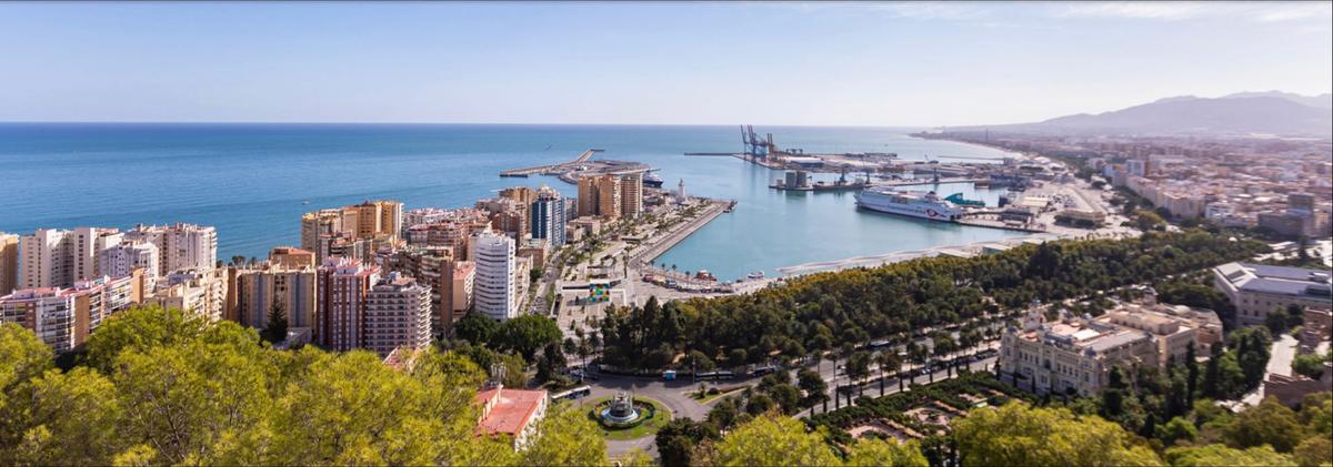 Vue de Malaga depuis Gibralfaro