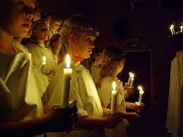 La fête de la Sainte-Lucie le 13 décembre au Danemark 