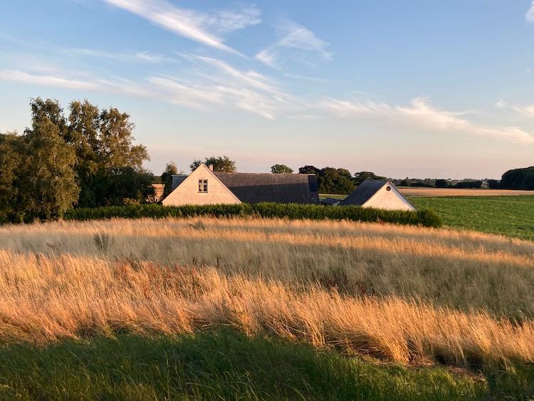 Paysage de l'ile de Møn au Sud du Danemark