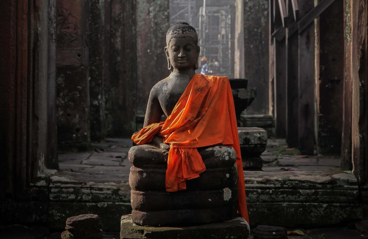 Statue de bouddha temple du Bayon