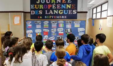 Ecoliers Journée européenne des langues.